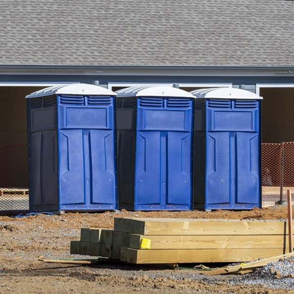 are there any restrictions on where i can place the porta potties during my rental period in Paupack Pennsylvania